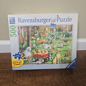 Ravensburger Jigsaw Puzzle At the Dog Park  27 X 20 inches 500 Pcs